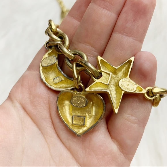 1980s Roxanne Assoulin Chunky Charm Chain Belt